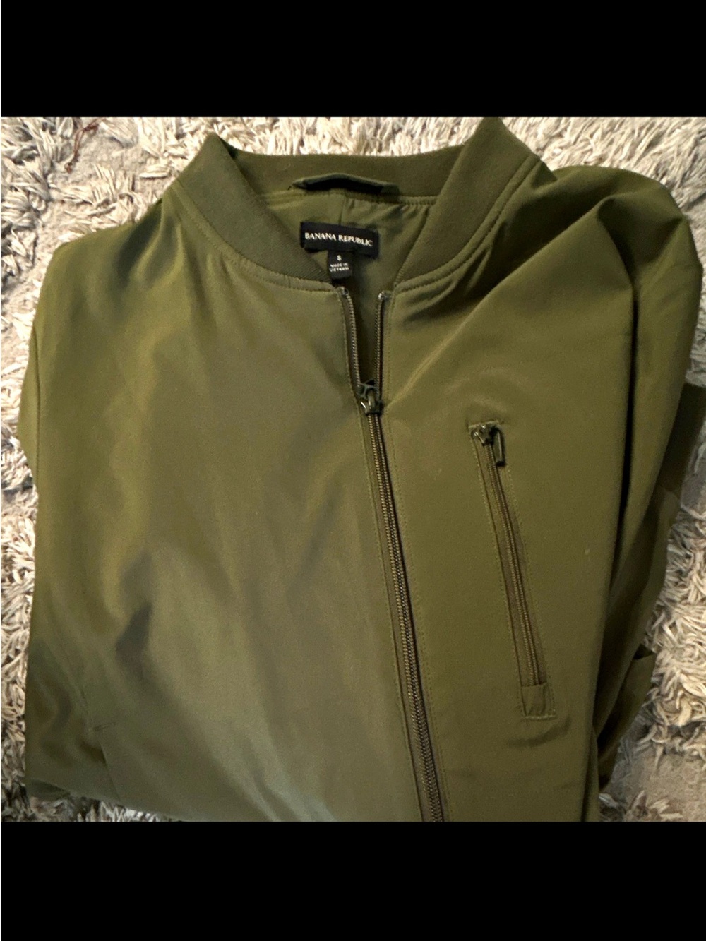Banana Republic Olive Green Bomber Jacket